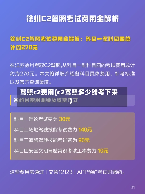 驾照c2费用(c2驾照多少钱考下来)-第2张图片