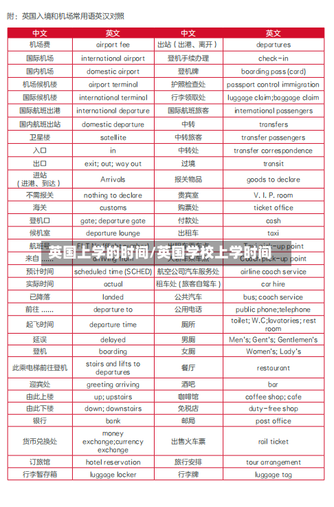 英国上学的时间/英国学校上学时间-第3张图片