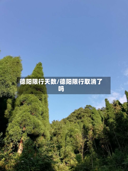 德阳限行天数/德阳限行取消了吗