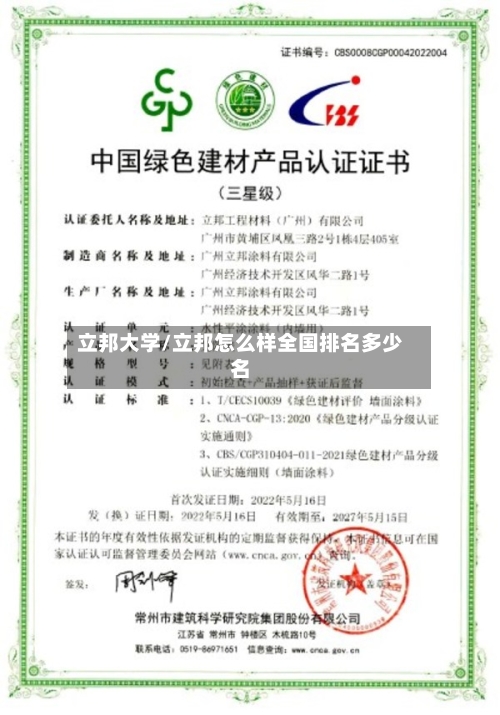 立邦大学/立邦怎么样全国排名多少名-第3张图片