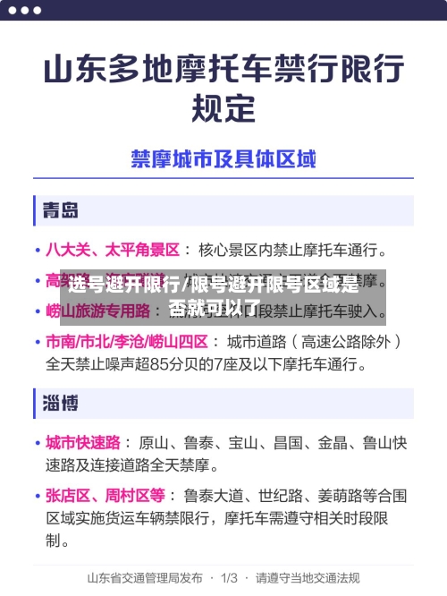 选号避开限行/限号避开限号区域是否就可以了