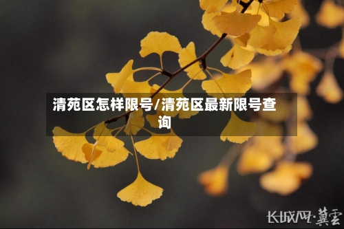 清苑区怎样限号/清苑区最新限号查询