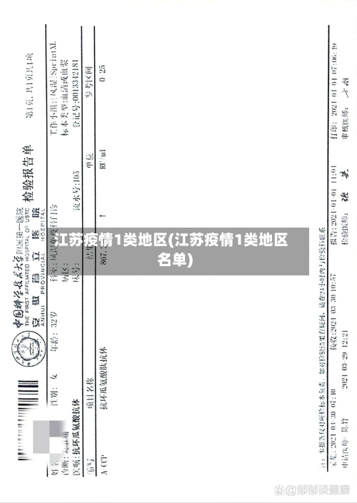 江苏疫情1类地区(江苏疫情1类地区名单)-第2张图片