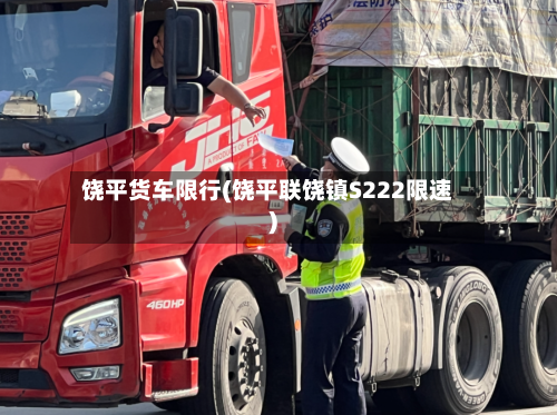 饶平货车限行(饶平联饶镇S222限速)-第3张图片