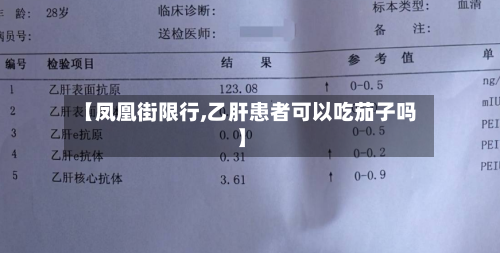【凤凰街限行,乙肝患者可以吃茄子吗】-第2张图片