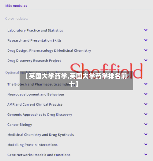 【英国大学药学,英国大学药学排名前十】