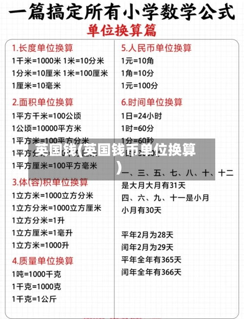 英国钱(英国钱币单位换算)