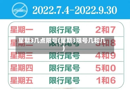 星期3几点限号(星期3限号几和几)