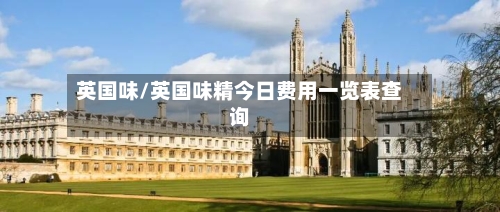 英国味/英国味精今日费用一览表查询-第3张图片