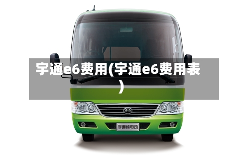 宇通e6费用(宇通e6费用表)