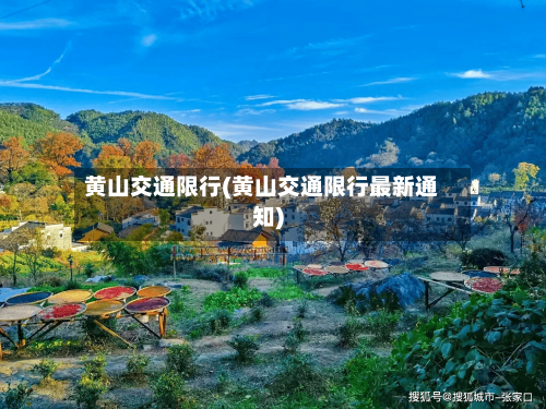 黄山交通限行(黄山交通限行最新通知)