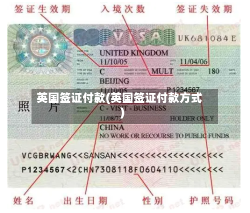 英国签证付款(英国签证付款方式)