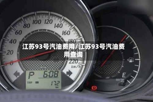 江苏93号汽油费用/江苏93号汽油费用查询