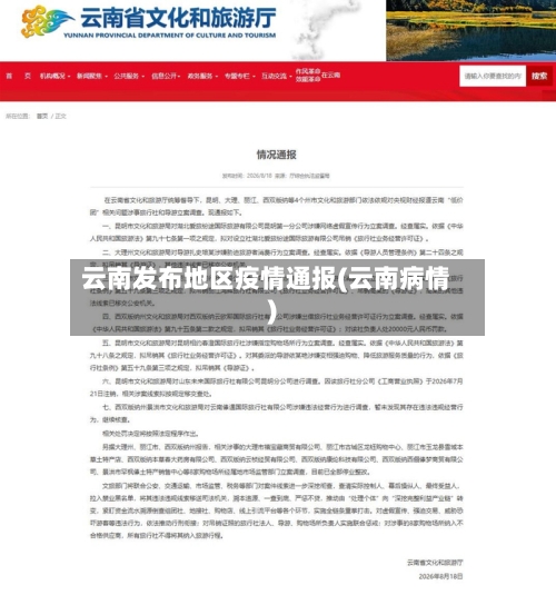 云南发布地区疫情通报(云南病情)-第3张图片