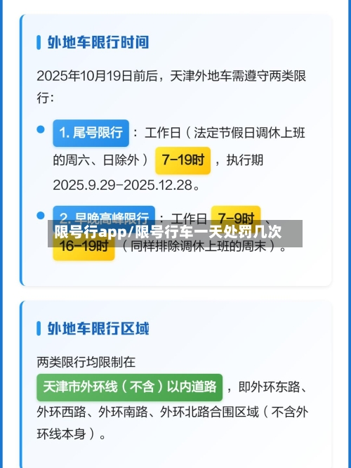 限号行app/限号行车一天处罚几次-第2张图片