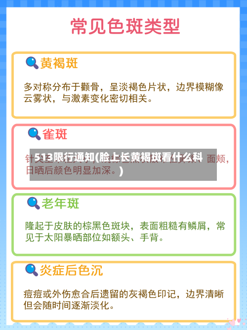 513限行通知(脸上长黄褐斑看什么科)-第3张图片