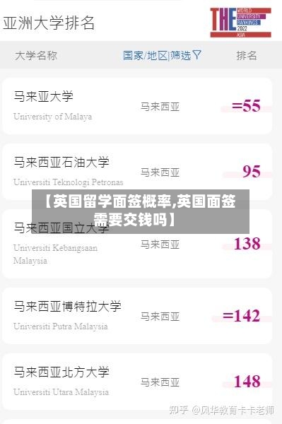 【英国留学面签概率,英国面签需要交钱吗】