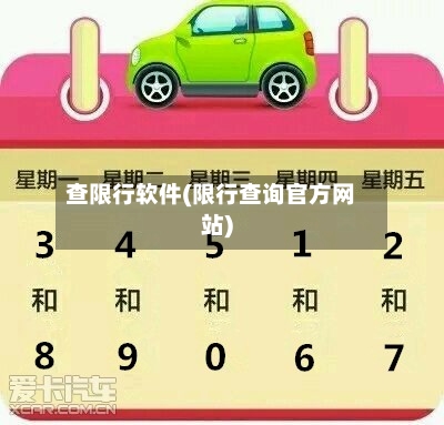 查限行软件(限行查询官方网站)