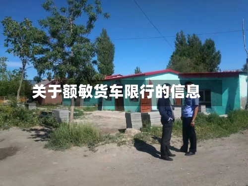 关于额敏货车限行的信息