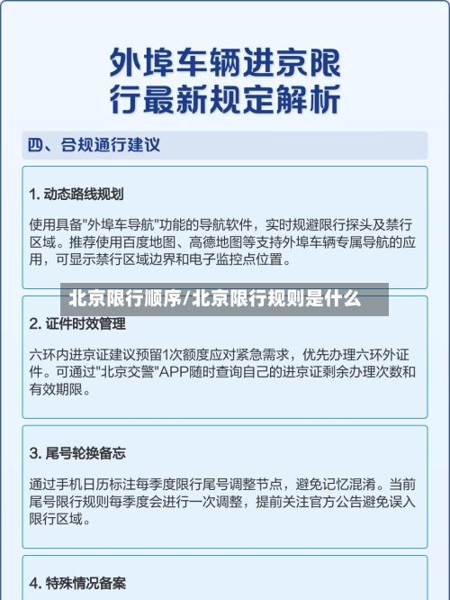 北京限行顺序/北京限行规则是什么-第3张图片