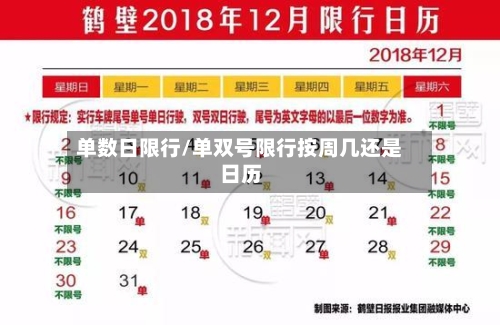 单数日限行/单双号限行按周几还是日历-第2张图片