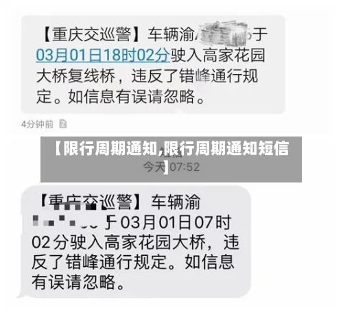【限行周期通知,限行周期通知短信】