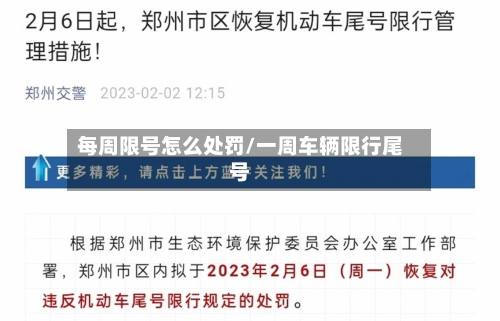 每周限号怎么处罚/一周车辆限行尾号-第2张图片