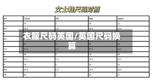 衣服尺码英国/英国尺码换算-第2张图片