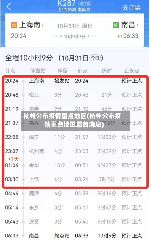 杭州公布疫情重点地区(杭州公布疫情重点地区最新消息)