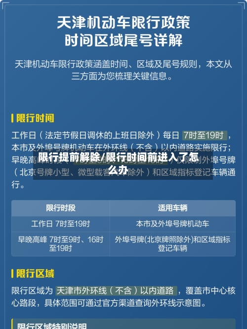 限行提前解除/限行时间前进入了怎么办-第2张图片
