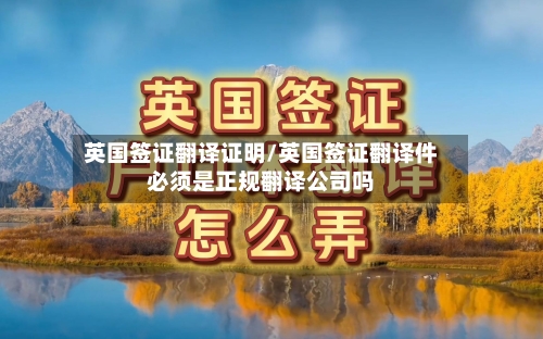 英国签证翻译证明/英国签证翻译件必须是正规翻译公司吗-第3张图片