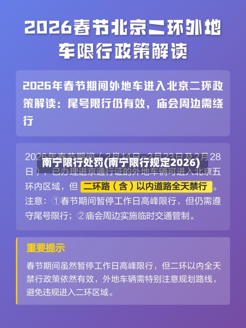 南宁限行处罚(南宁限行规定2026)