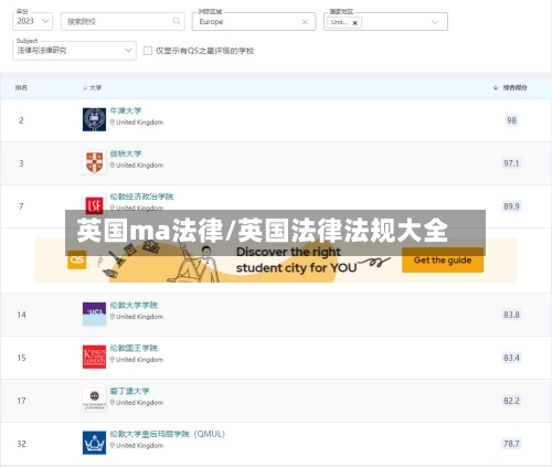 英国ma法律/英国法律法规大全-第3张图片