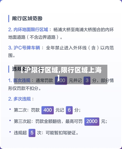 【沪限行区域,限行区域上海】-第2张图片
