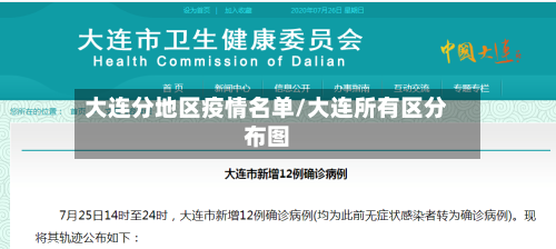 大连分地区疫情名单/大连所有区分布图-第2张图片