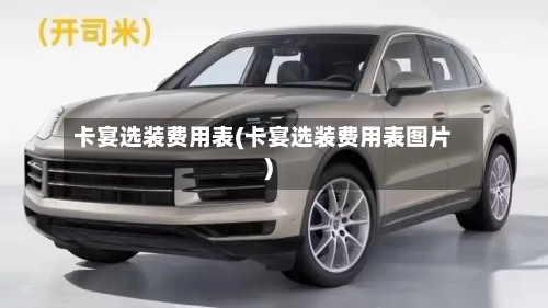 卡宴选装费用表(卡宴选装费用表图片)-第3张图片