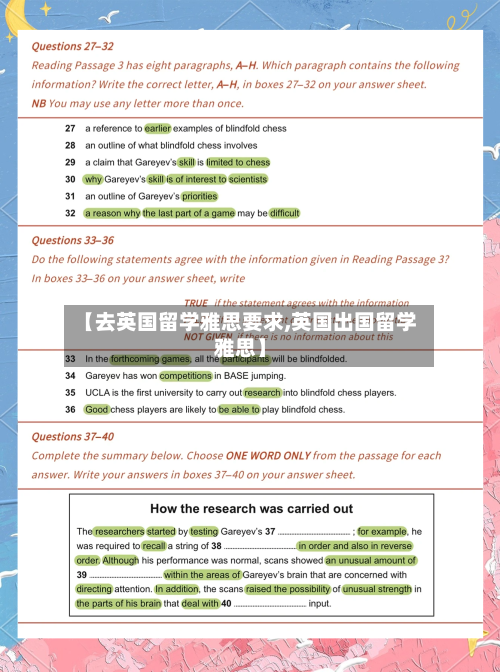 【去英国留学雅思要求,英国出国留学雅思】