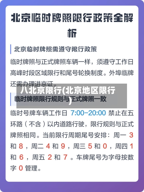 八北京限行(北京地区限行)-第2张图片