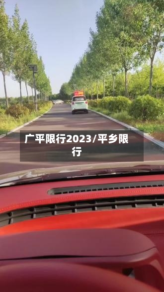 广平限行2023/平乡限行