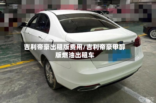 吉利帝豪出租版费用/吉利帝豪甲醇版燃油出租车-第2张图片