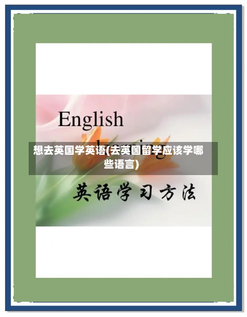 想去英国学英语(去英国留学应该学哪些语言)-第2张图片