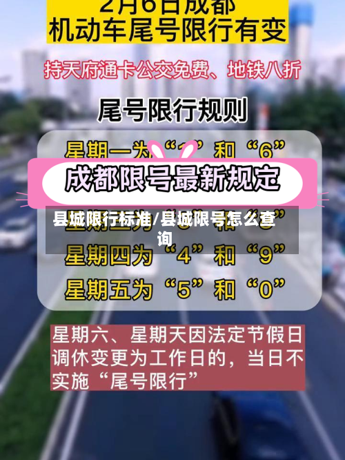 县城限行标准/县城限号怎么查询