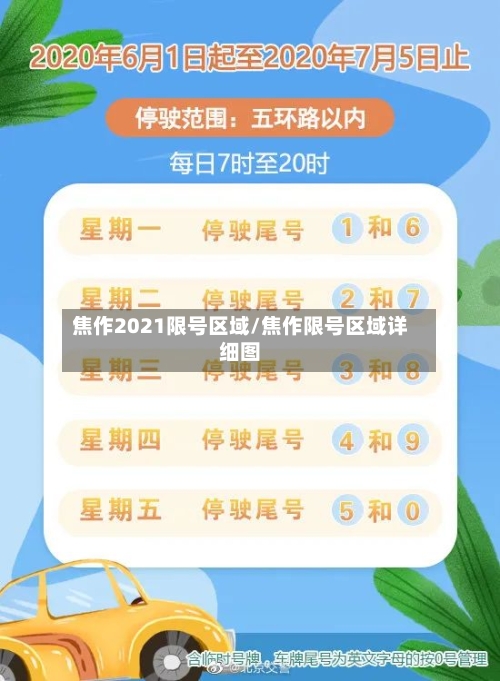 焦作2021限号区域/焦作限号区域详细图