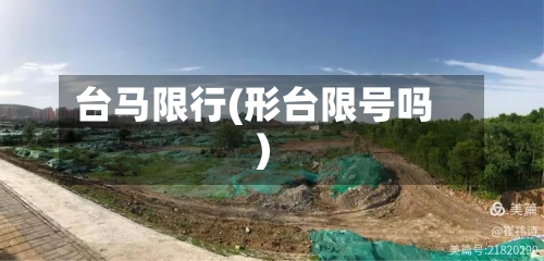 台马限行(形台限号吗)