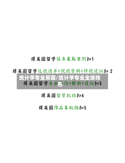 统计学专业英国/统计学专业全球排名