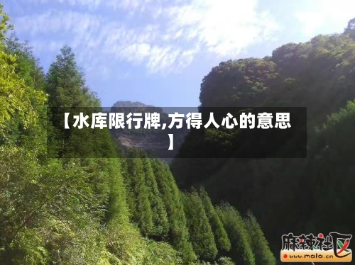 【水库限行牌,方得人心的意思】