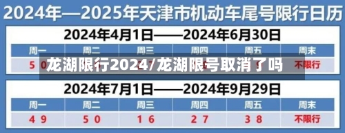 龙湖限行2024/龙湖限号取消了吗