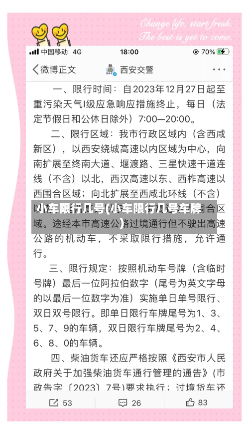 小车限行几号(小车限行几号车牌)-第3张图片
