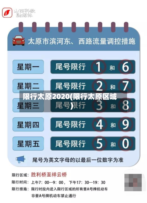 限行太原2020(限行太原区域)