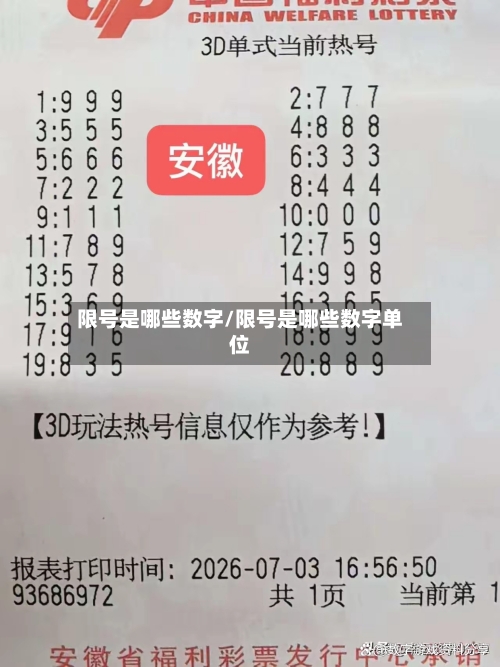 限号是哪些数字/限号是哪些数字单位-第3张图片